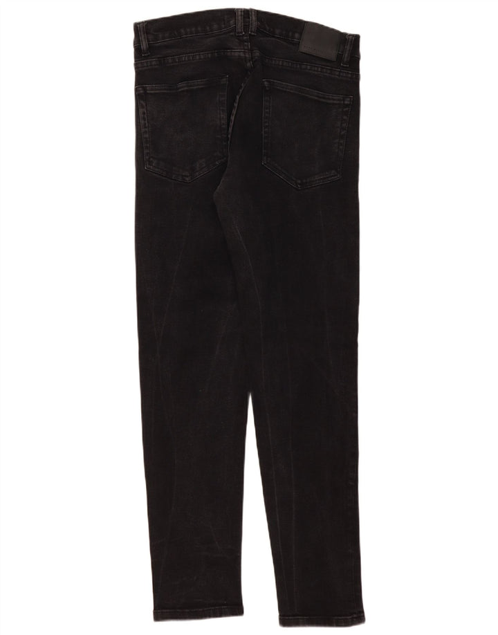 Jeans slim da uomo Zara EU 44 Large W34 L32 Neri