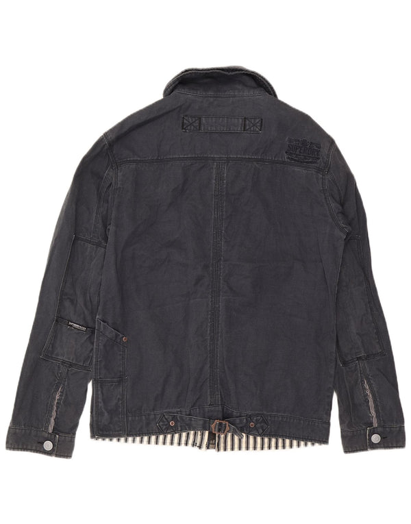 Giacca multiuso da uomo Superdry UK 42 XL Cotone blu navy