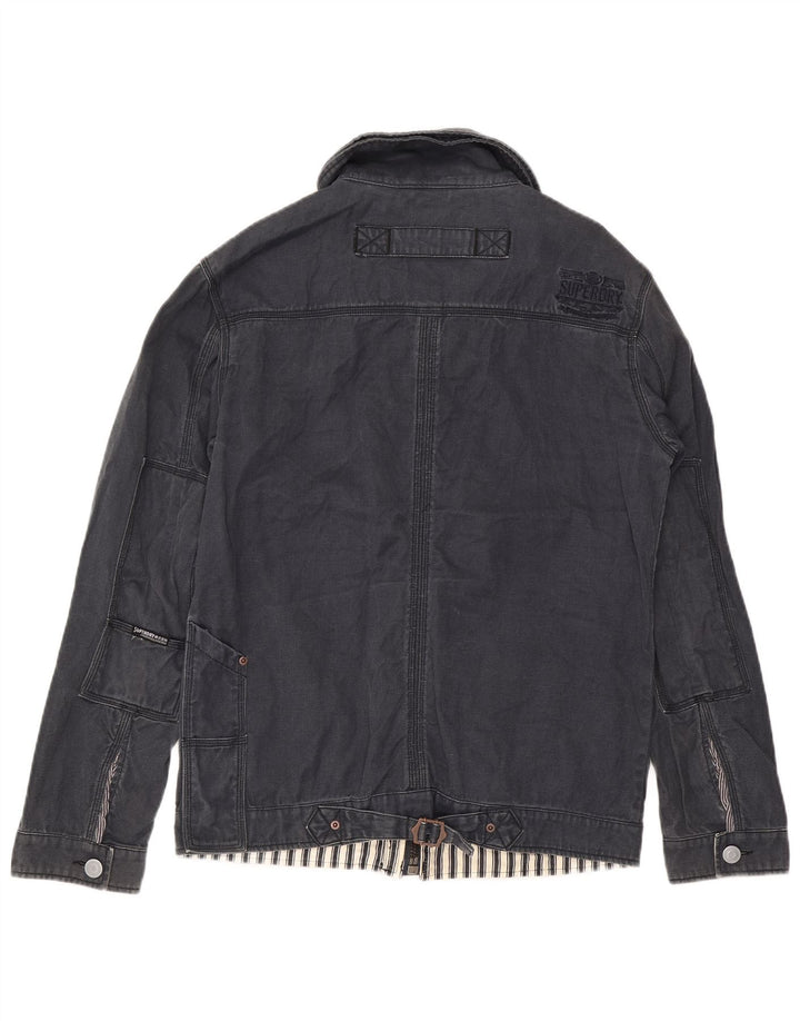 Giacca multiuso da uomo Superdry UK 42 XL Cotone blu navy
