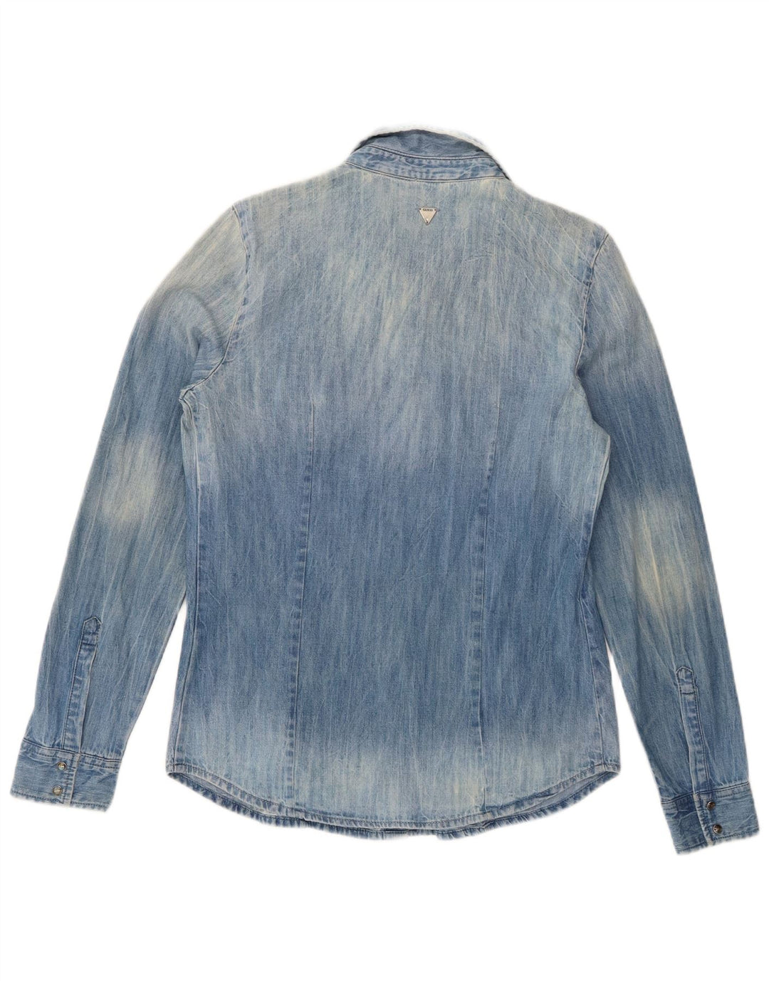 Camicia di jeans oversize da donna Guess UK 6 XS Blu Cotone