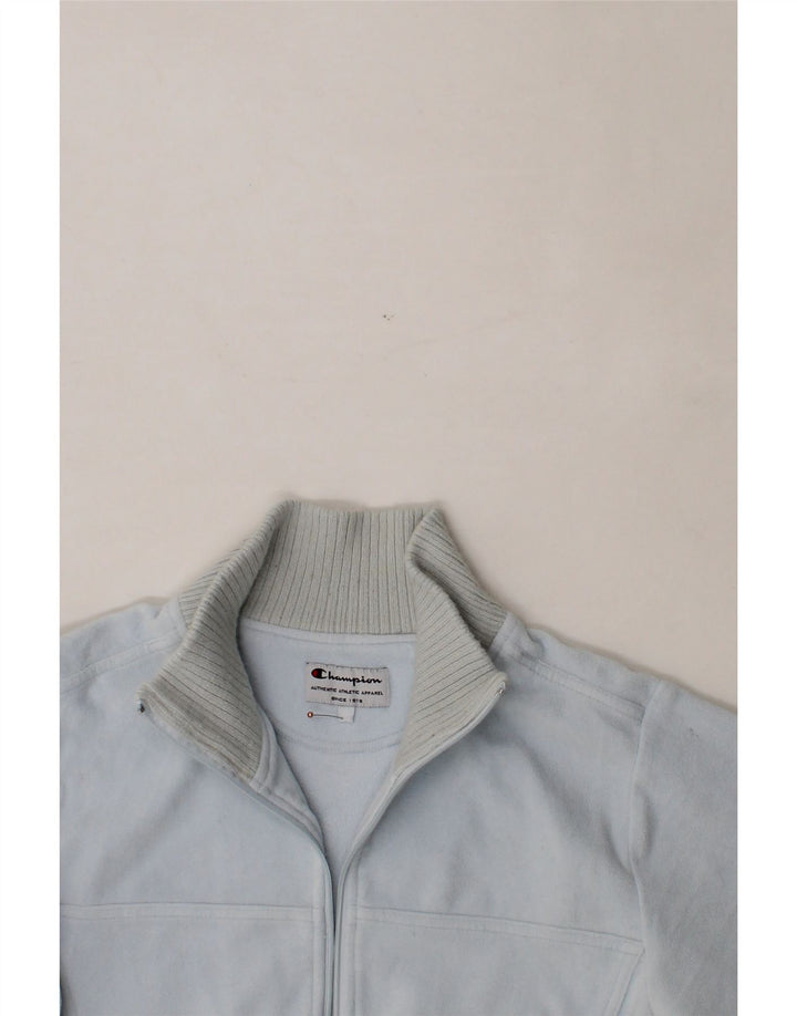 CHAMPION Womens Tracksuit Top Jacket UK 14 Medium Blue Polyester Vintage Champion and Second-Hand Champion from Messina Hembry 