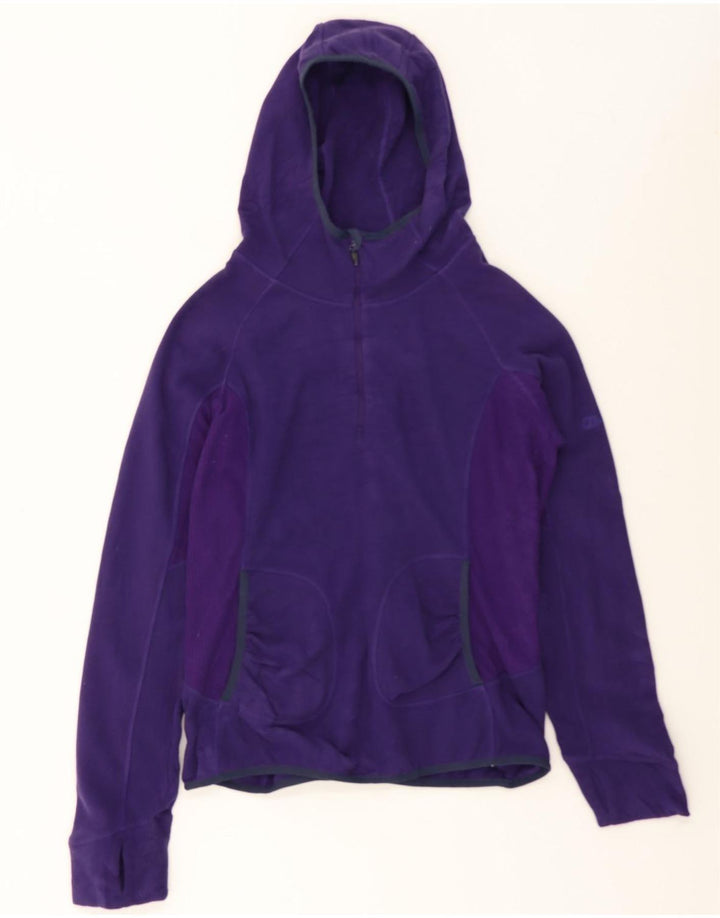 BERGHAUS Womens Zip Hoodie Sweater UK 14 Large Purple Polyester Vintage Berghaus and Second-Hand Berghaus from Messina Hembry 