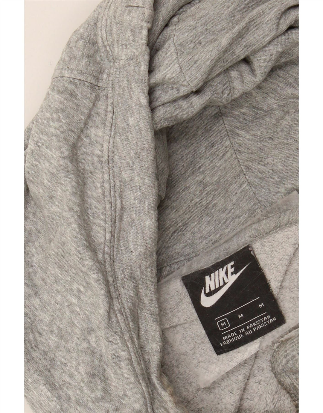 NIKE Womens Hoodie Jumper UK 14 Medium Grey Cotton Vintage Nike and Second-Hand Nike from Messina Hembry 