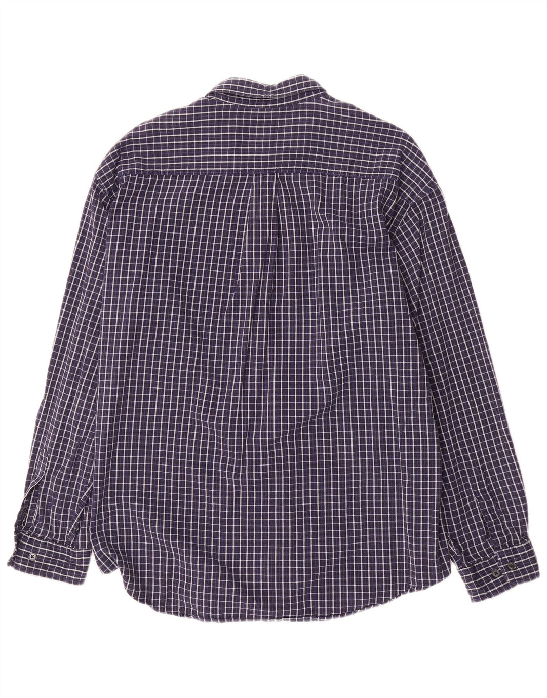 DOCKERS Camicia da uomo in flanella XL in cotone a quadri blu navy
