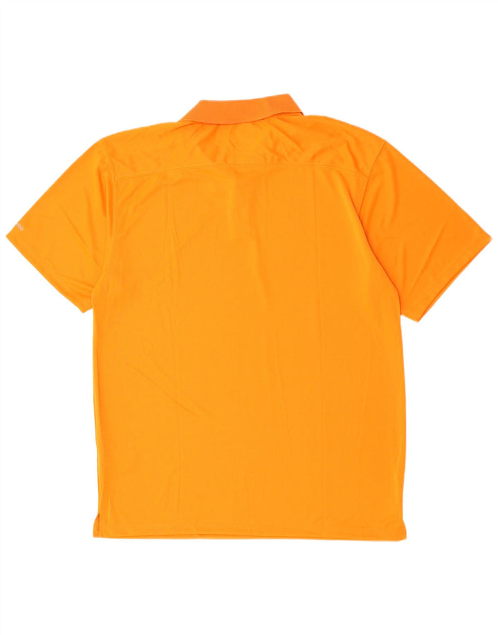 Polo Columbia Omni-Shade da uomo XL arancione in poliestere