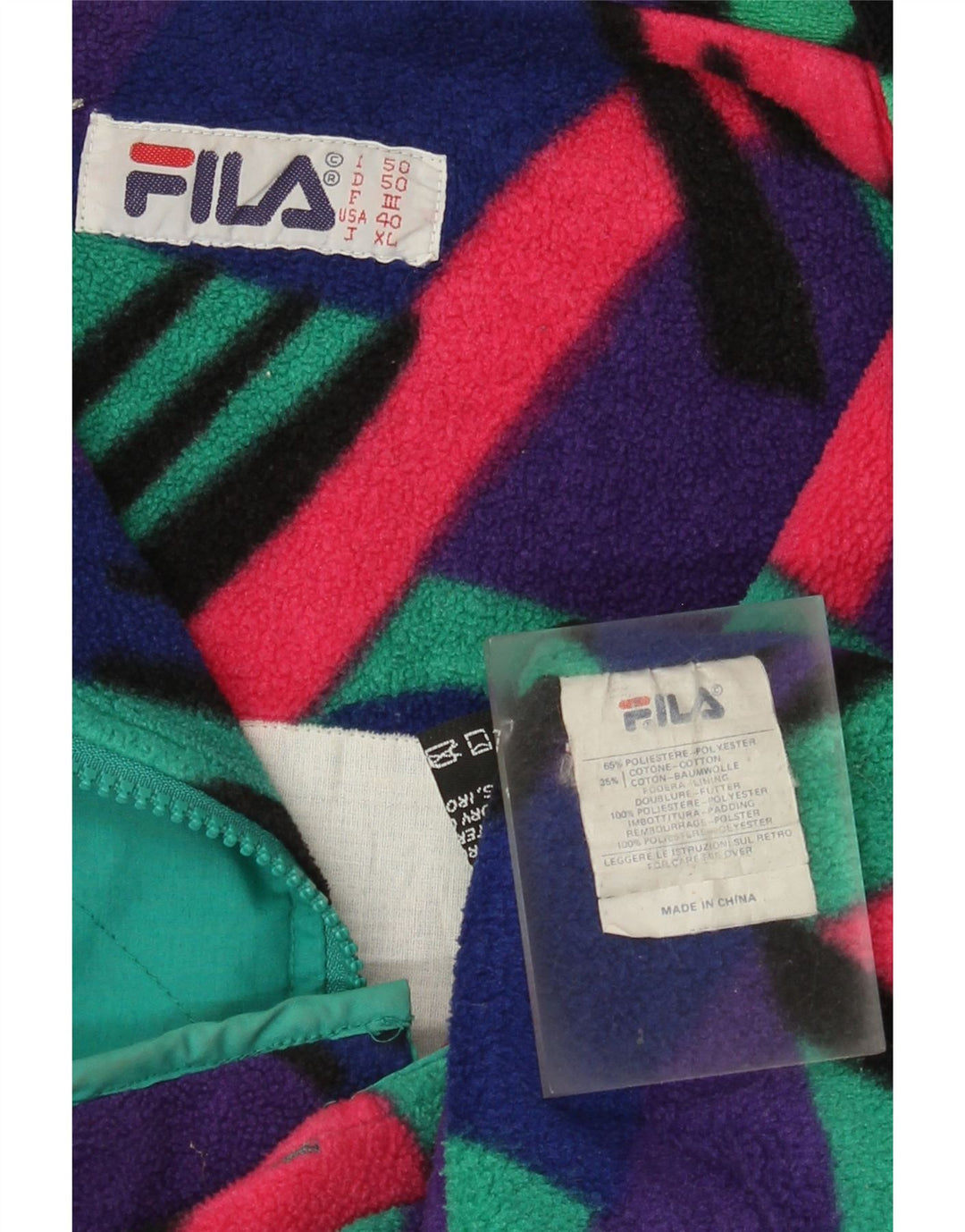 Giacca da uomo Fila Liner Utility IT 50 Large Verde Poliestere