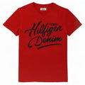 T-shirt grafica da uomo Tommy Hilfiger Top piccola in cotone rosso