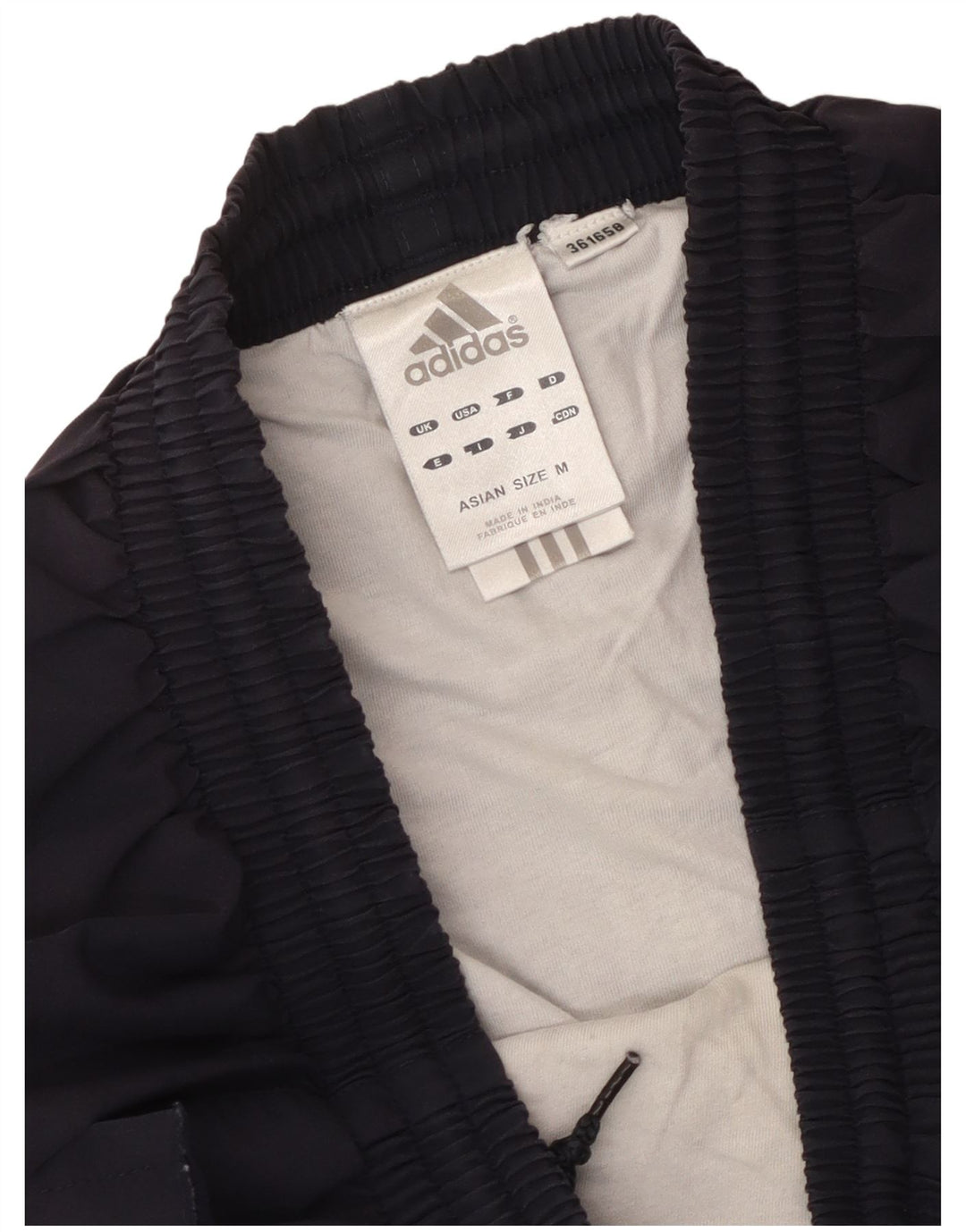Pantaloncini sportivi da uomo Adidas medi in poliestere blu navy