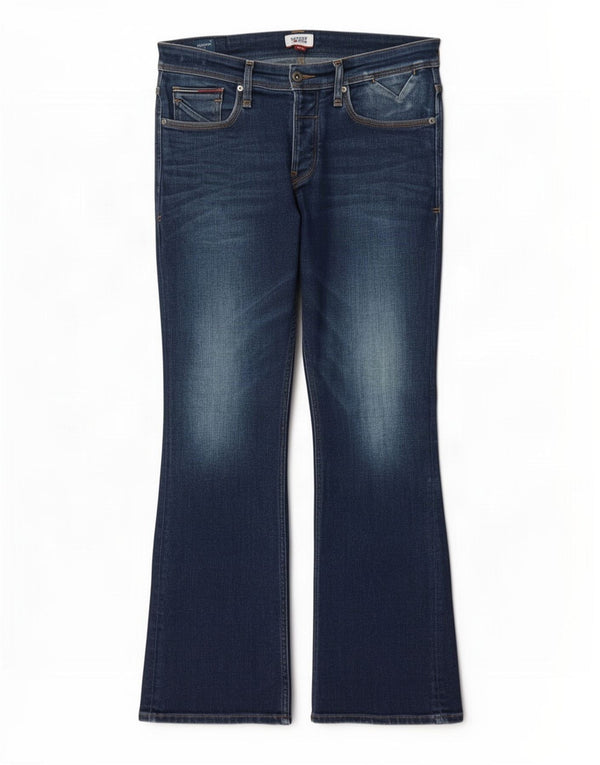 Jeans bootcut da uomo Tommy Hilfiger W32 L32 cotone blu