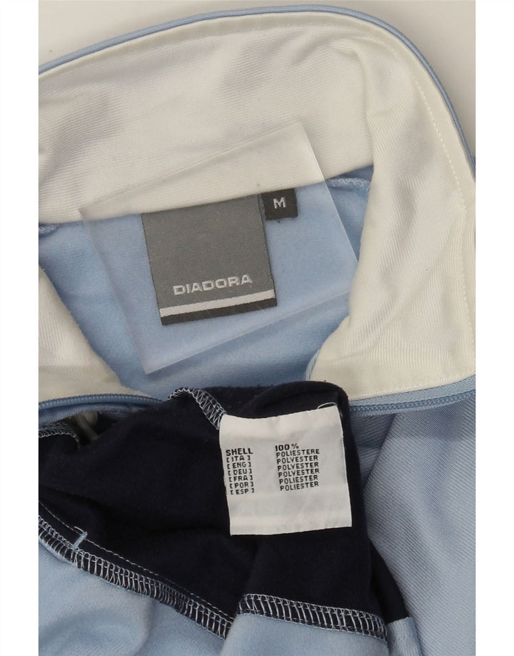 Giacca da tuta da donna Diadora in poliestere color block blu medio