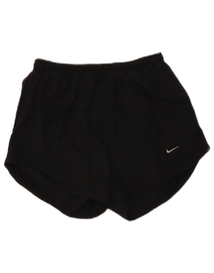 Pantaloncini sportivi Nike da donna Dri Fit UK 8 piccoli poliestere nero