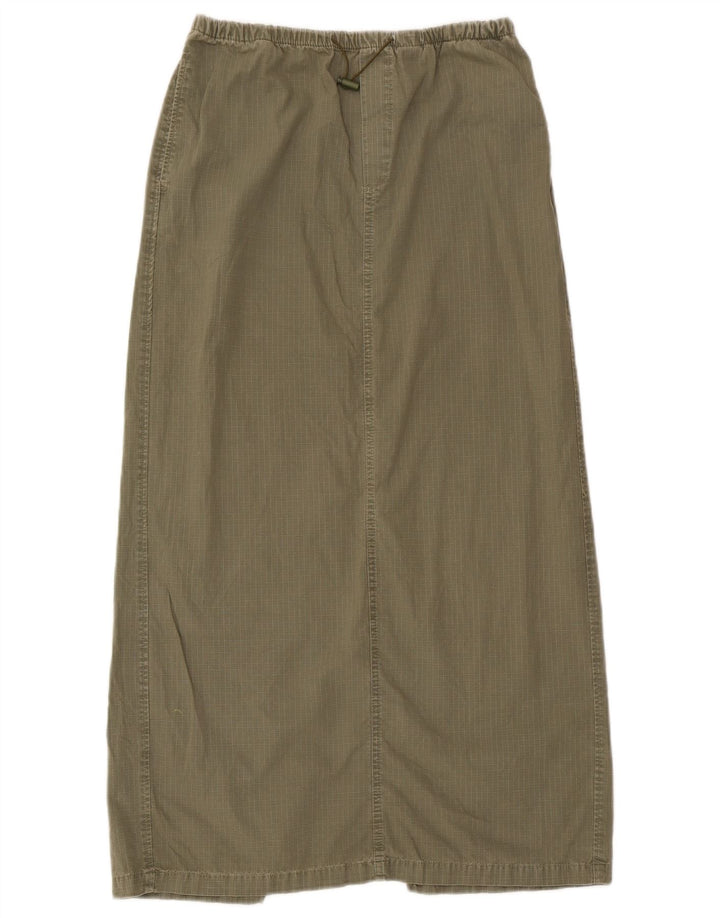 Gonna lunga Zara da donna piccola W26 a quadri kaki