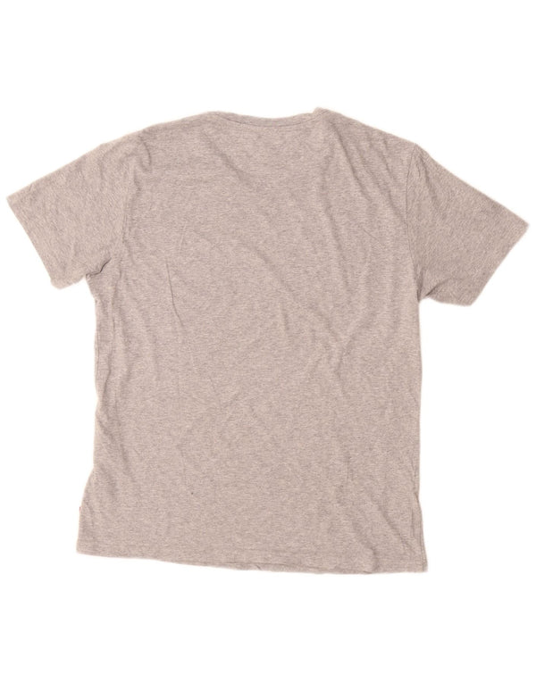 T-shirt grafica da uomo LEVI'S Top in cotone grigio medio