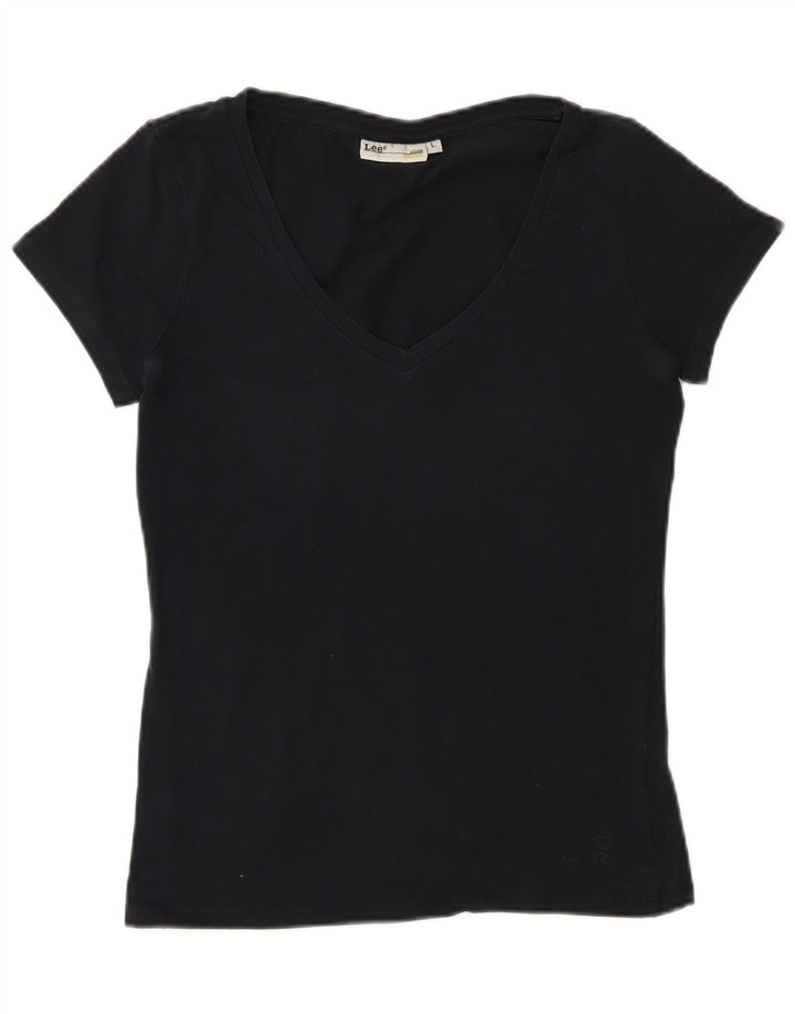 Maglietta da donna Lee Top UK 14 grande nera