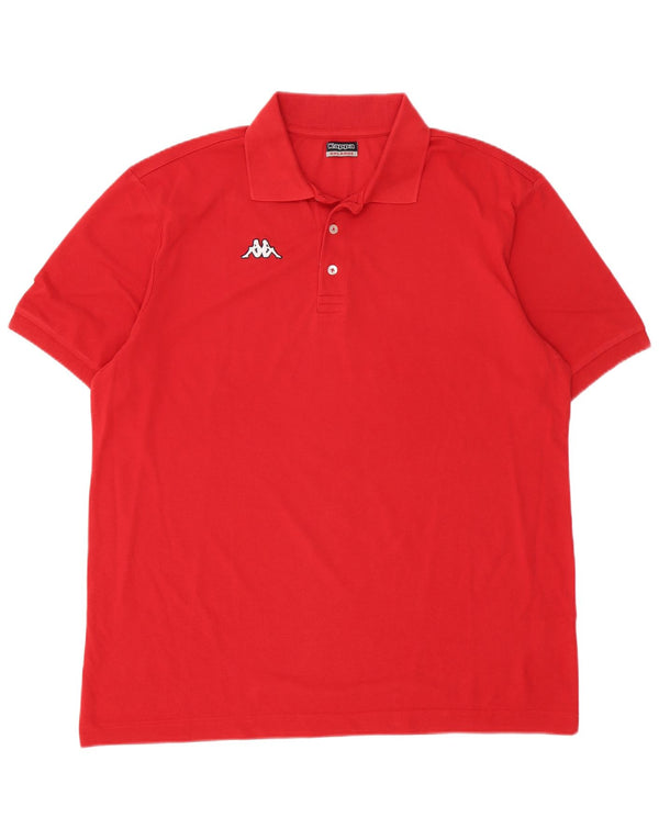 Polo Kappa Uomo 2XL Cotone Rosso