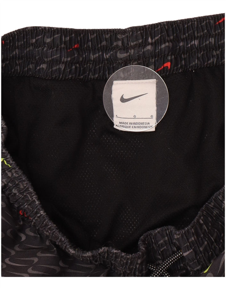 Pantaloncini da bagno Nike Graphic da uomo grandi grigi