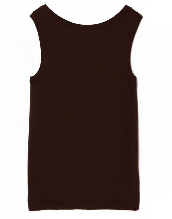 Canottiera Zara da donna UK 8 piccola in viscosa marrone
