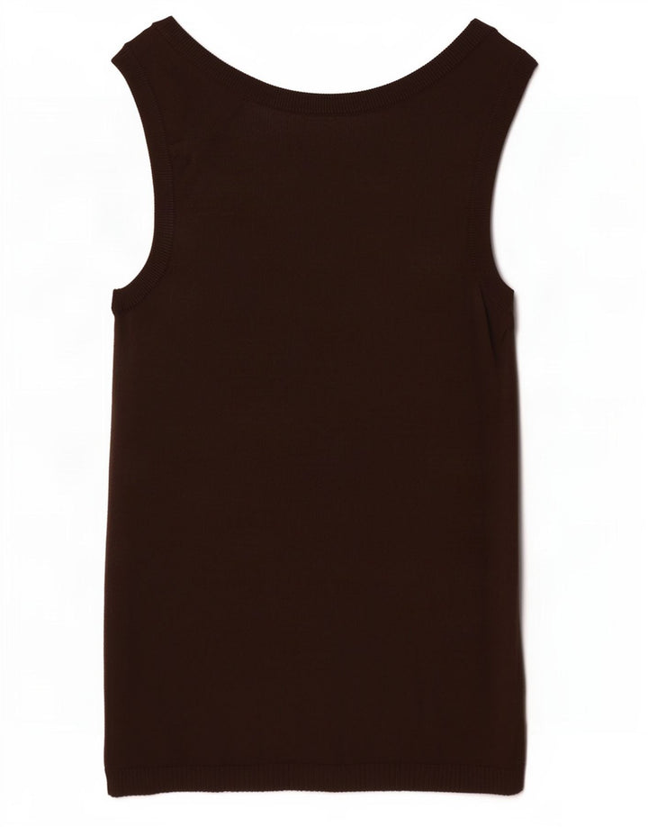 Canottiera Zara da donna UK 8 piccola in viscosa marrone