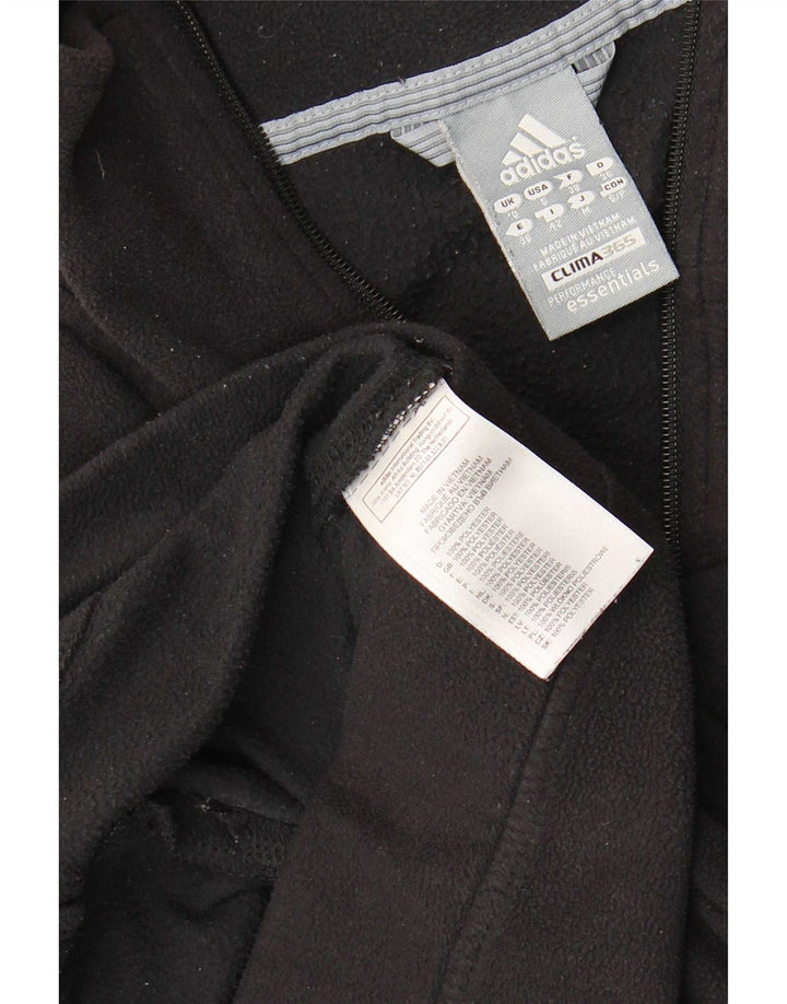 Giacca in pile da donna Adidas UK 10 Small Nero Poliestere