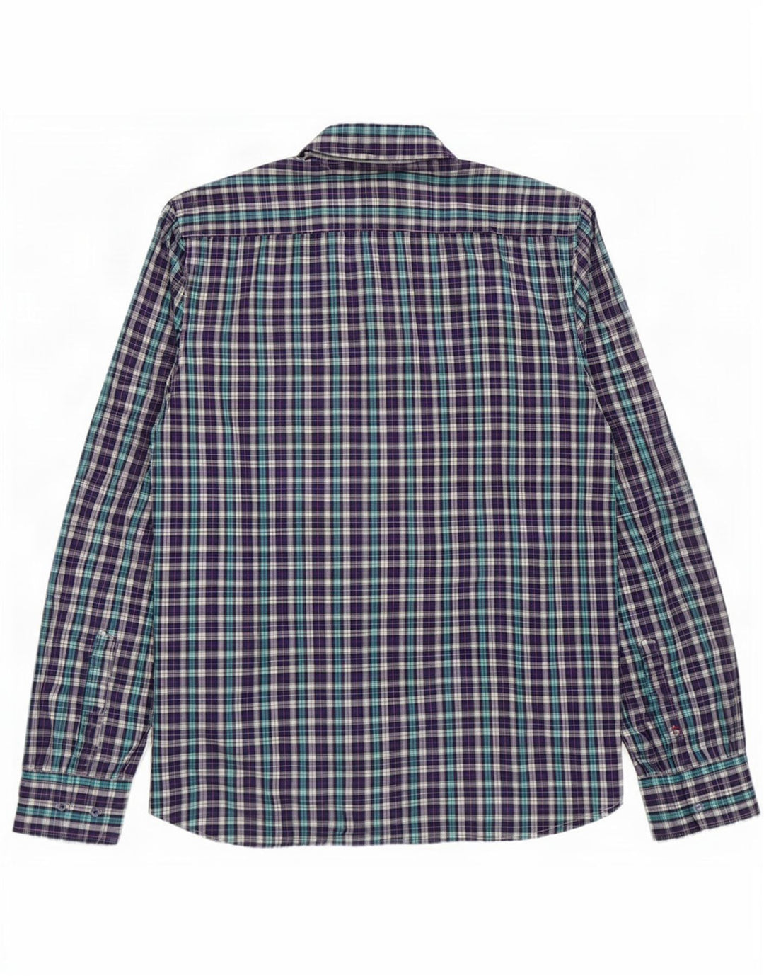 Camicia da uomo Gas a quadri viola grandi