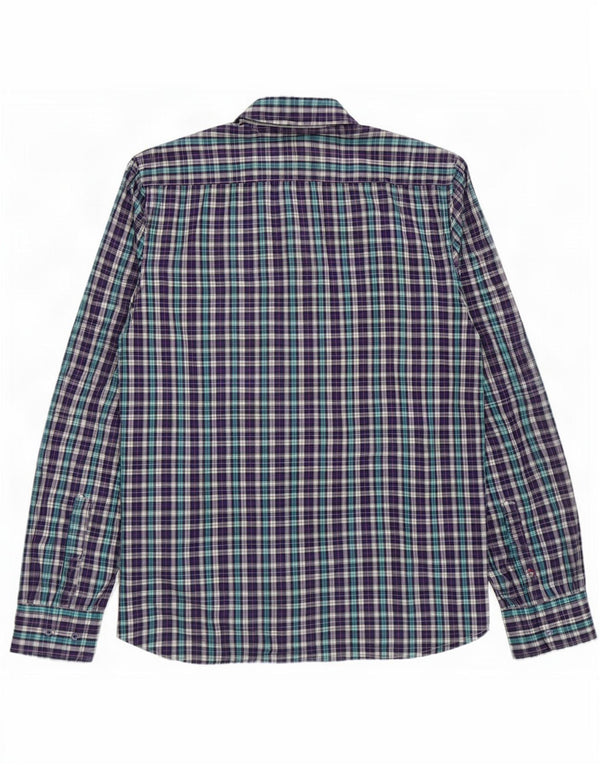 Camicia da uomo Gas a quadri viola grandi