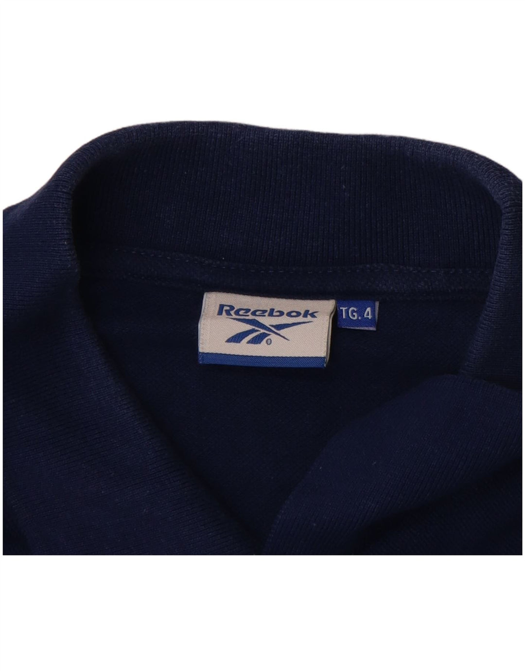 Polo REEBOK da uomo XL in cotone blu navy