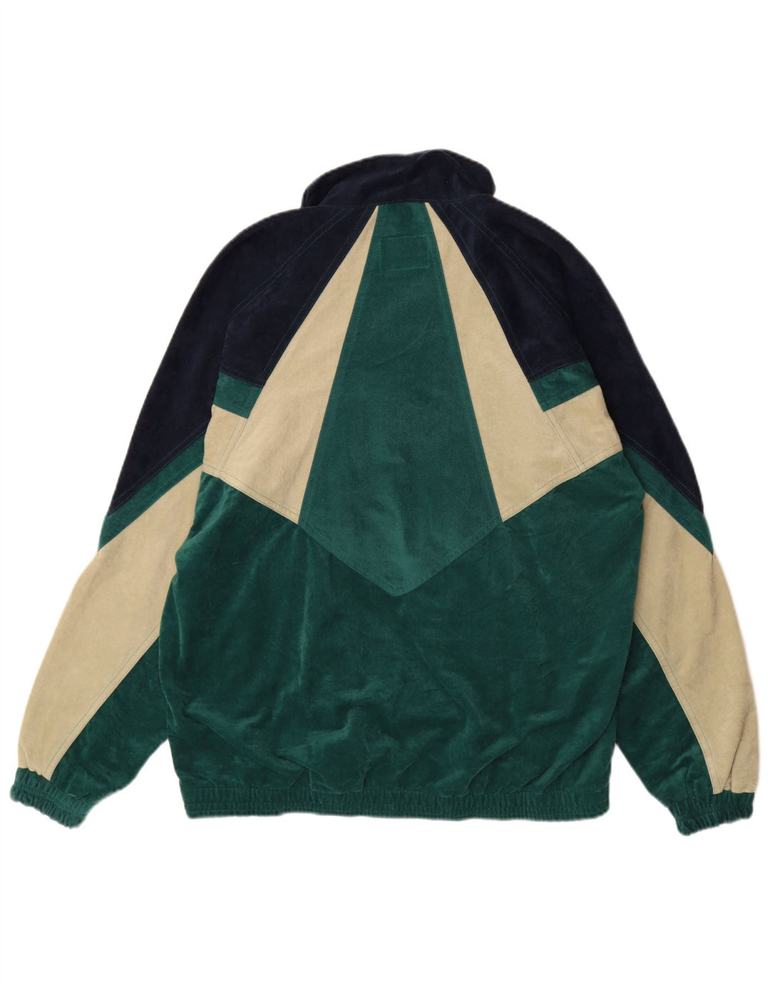 Tuta intera da uomo in velluto MC KEE'S Poliestere color block verde medio