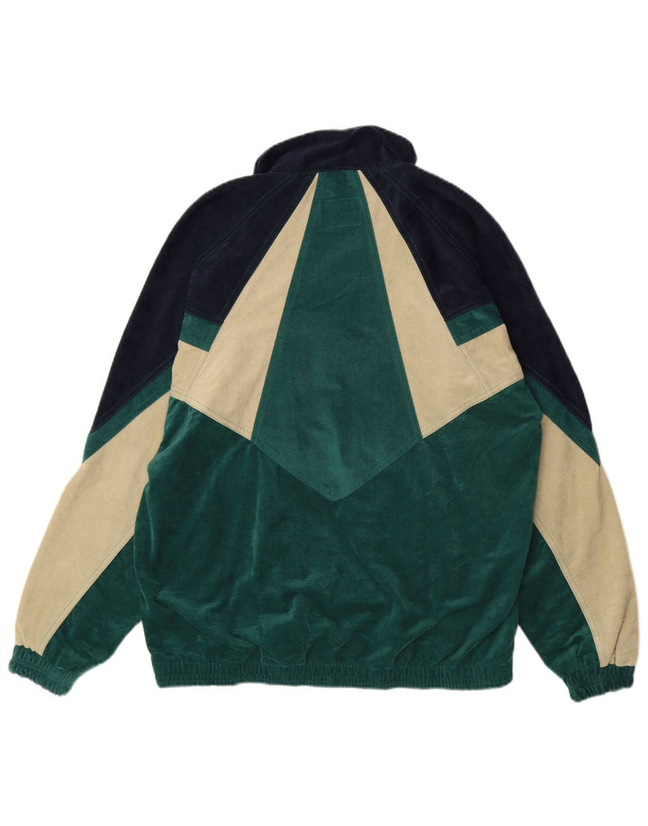 Tuta intera da uomo in velluto MC KEE'S Poliestere color block verde medio