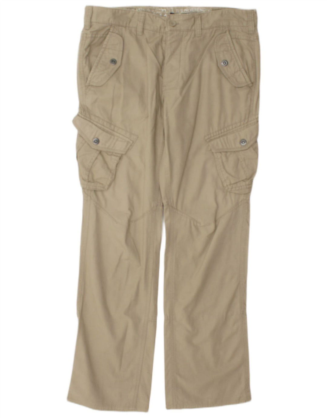 Pantaloni cargo dritti da uomo vintage W35 L32 Beige