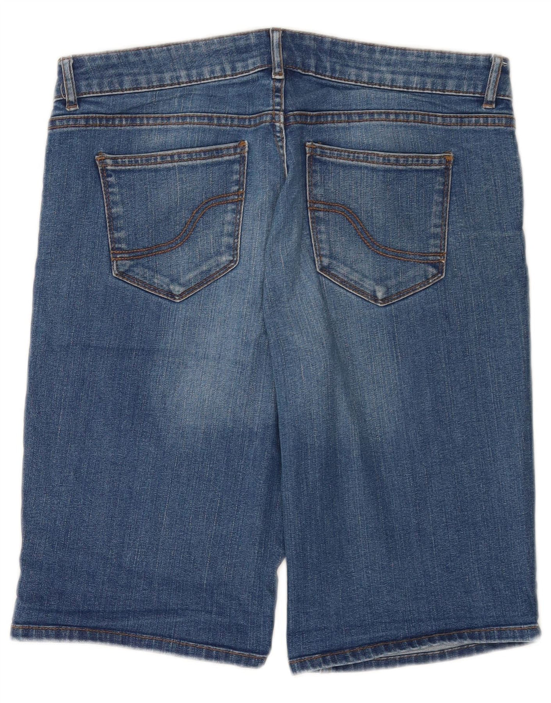 Pantaloncini bermuda in denim da donna Fat Face UK 12 medi W32 cotone blu