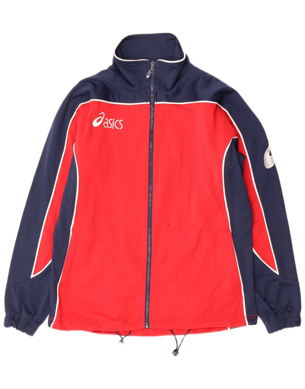 Giacca da ginnastica grafica ASICS da uomo, piccola, colore rosso