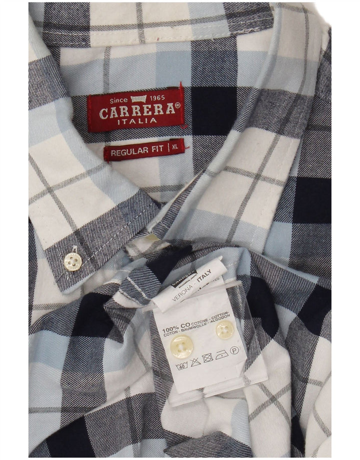 Camicia Carrera da uomo vestibilità regolare XL in cotone blu