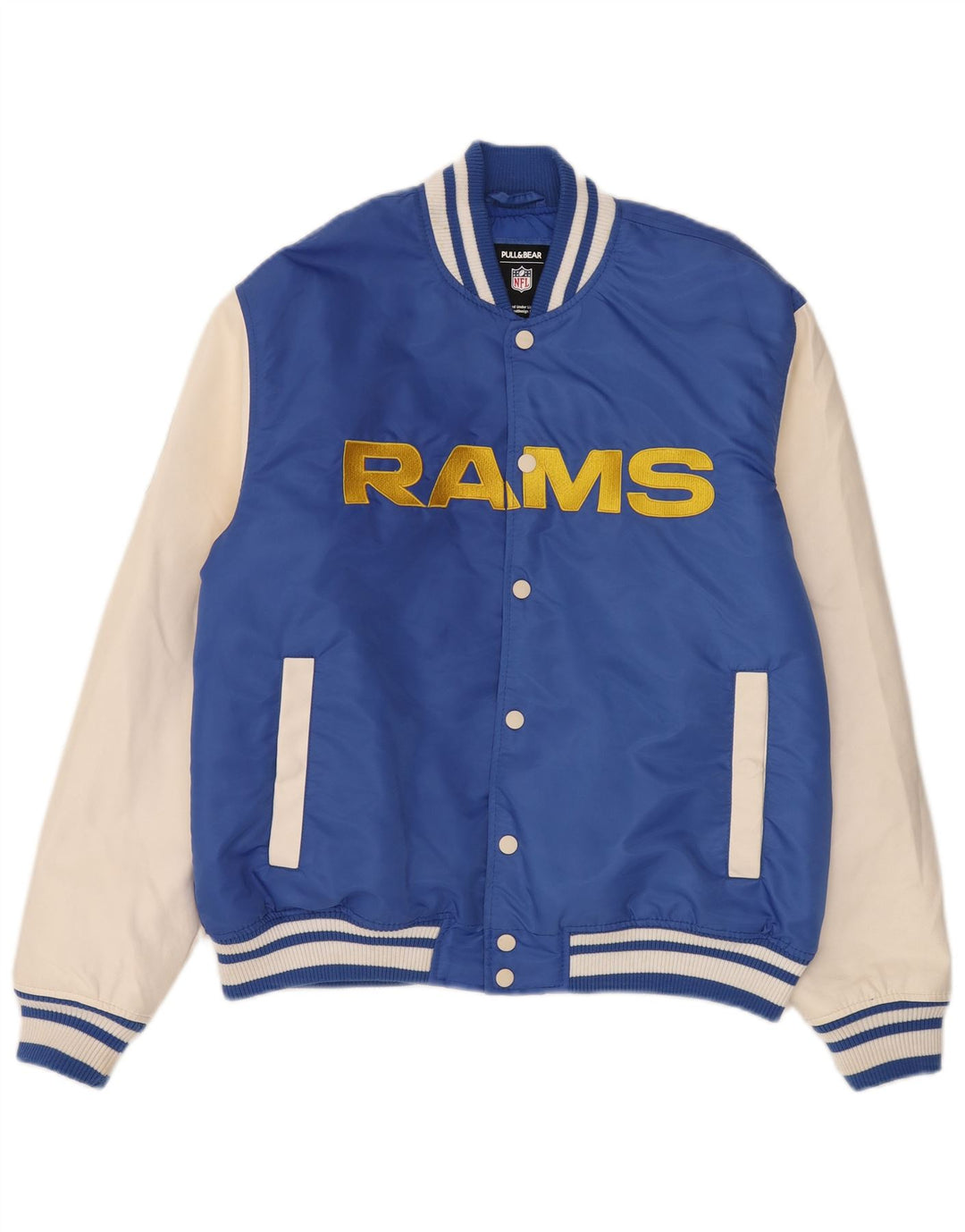Pull & Bear Giacca college da uomo Los Angeles Rams UK 38 Sport blu medio