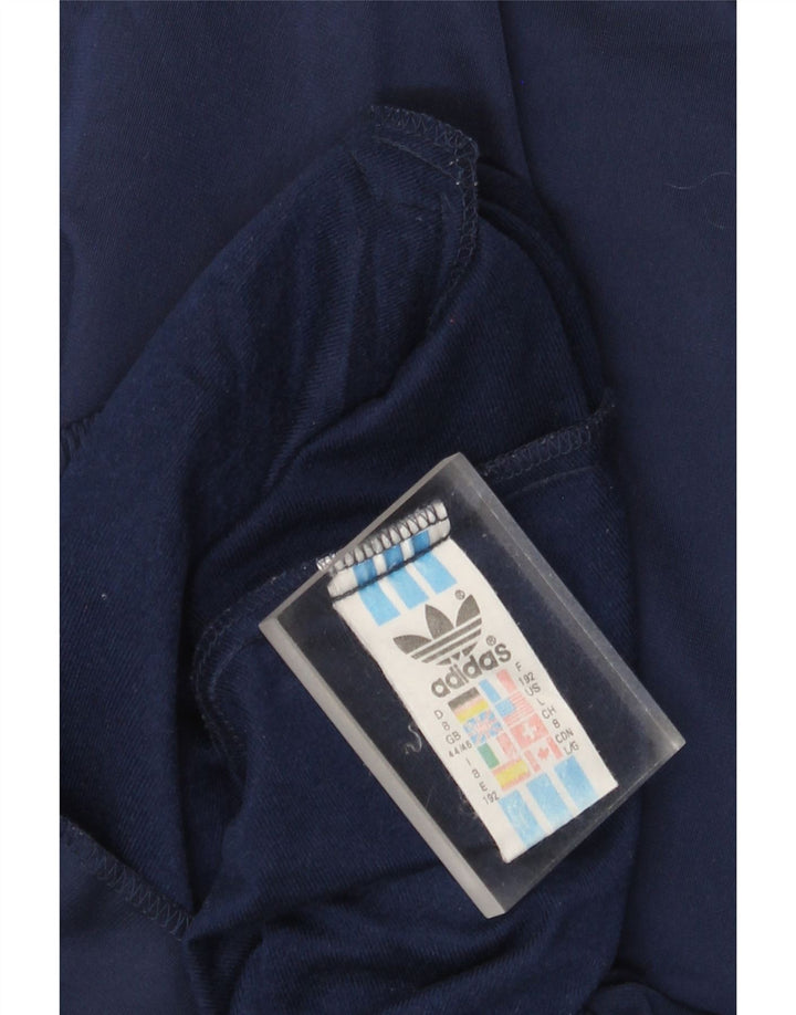 Giacca da tuta da uomo Adidas UK 44/46 Large Blu Navy Poliestere