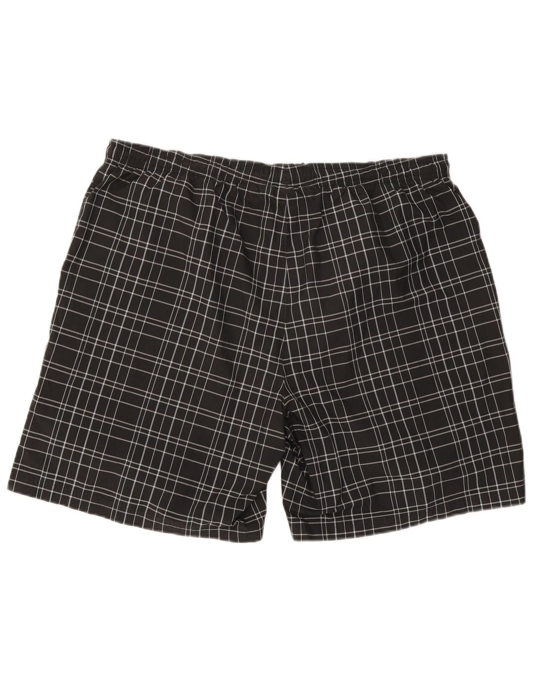 Pantaloncini da bagno Reebok da uomo 2XL poliestere nero a quadri