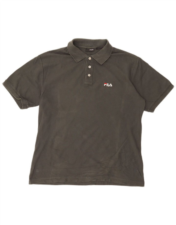Polo Uomo FILA Large in Cotone Grigio