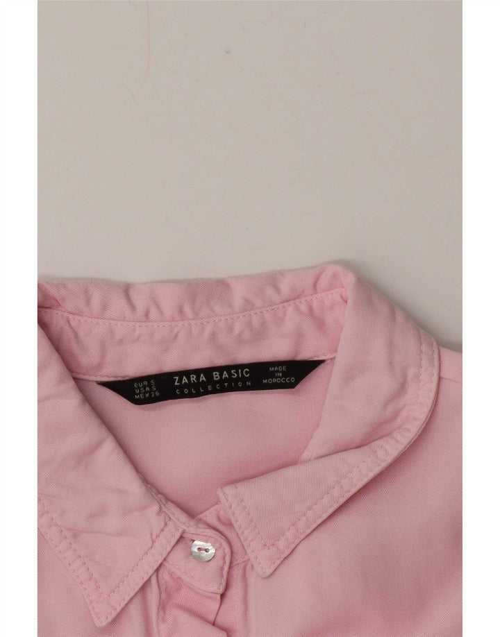 Camicia oversize militare Zara da donna UK 10 piccola rosa