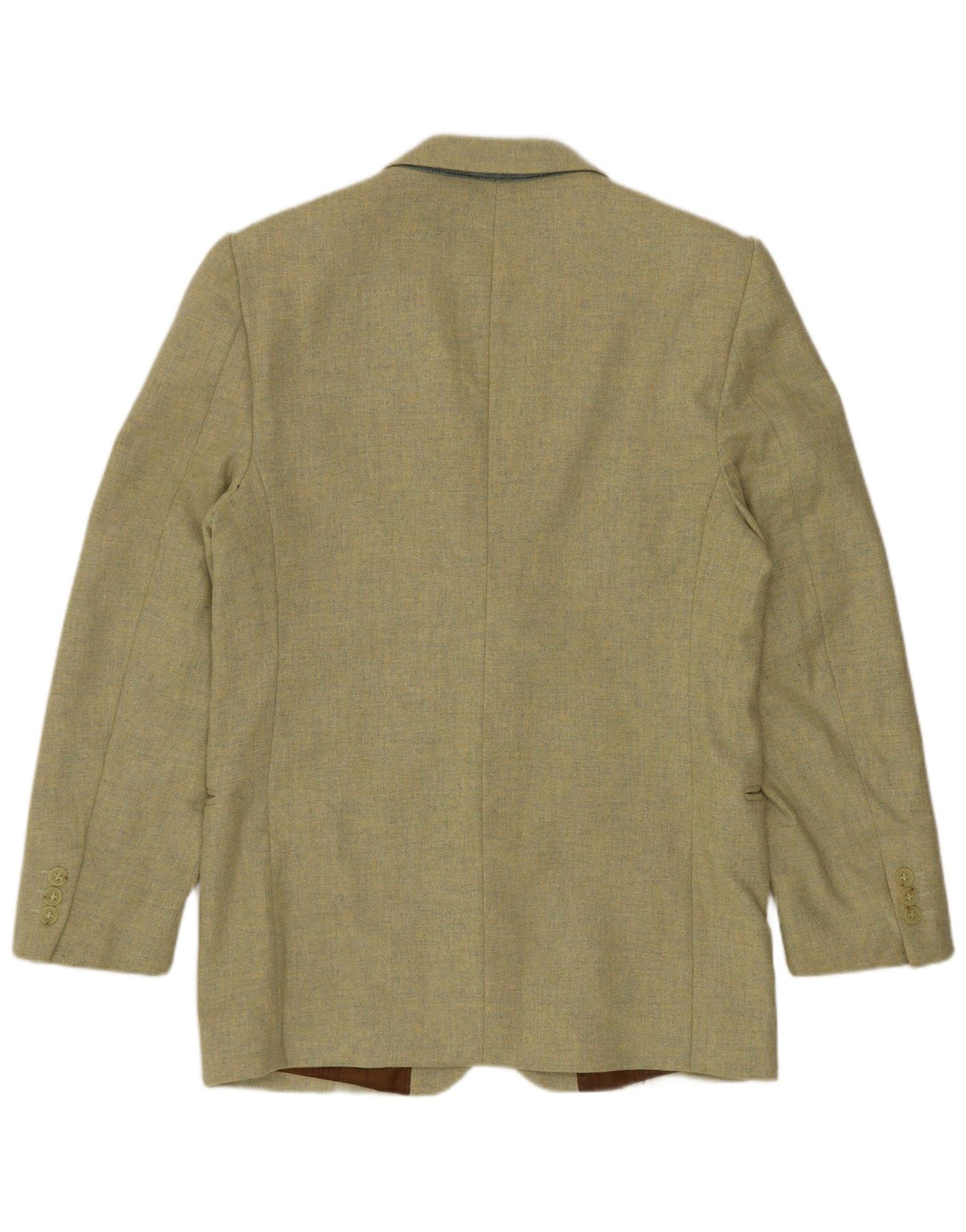 Giacca blazer da uomo a 3 bottoni VINTAGE IT 46 piccola in lana verde