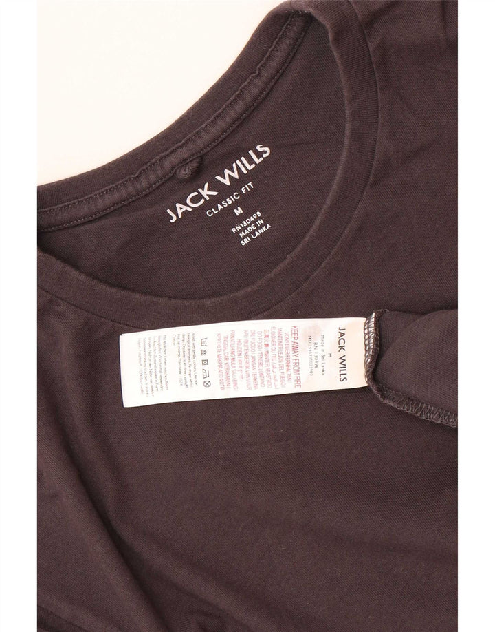 T-shirt da uomo dalla vestibilità classica Jack Wills Top in cotone nero medio