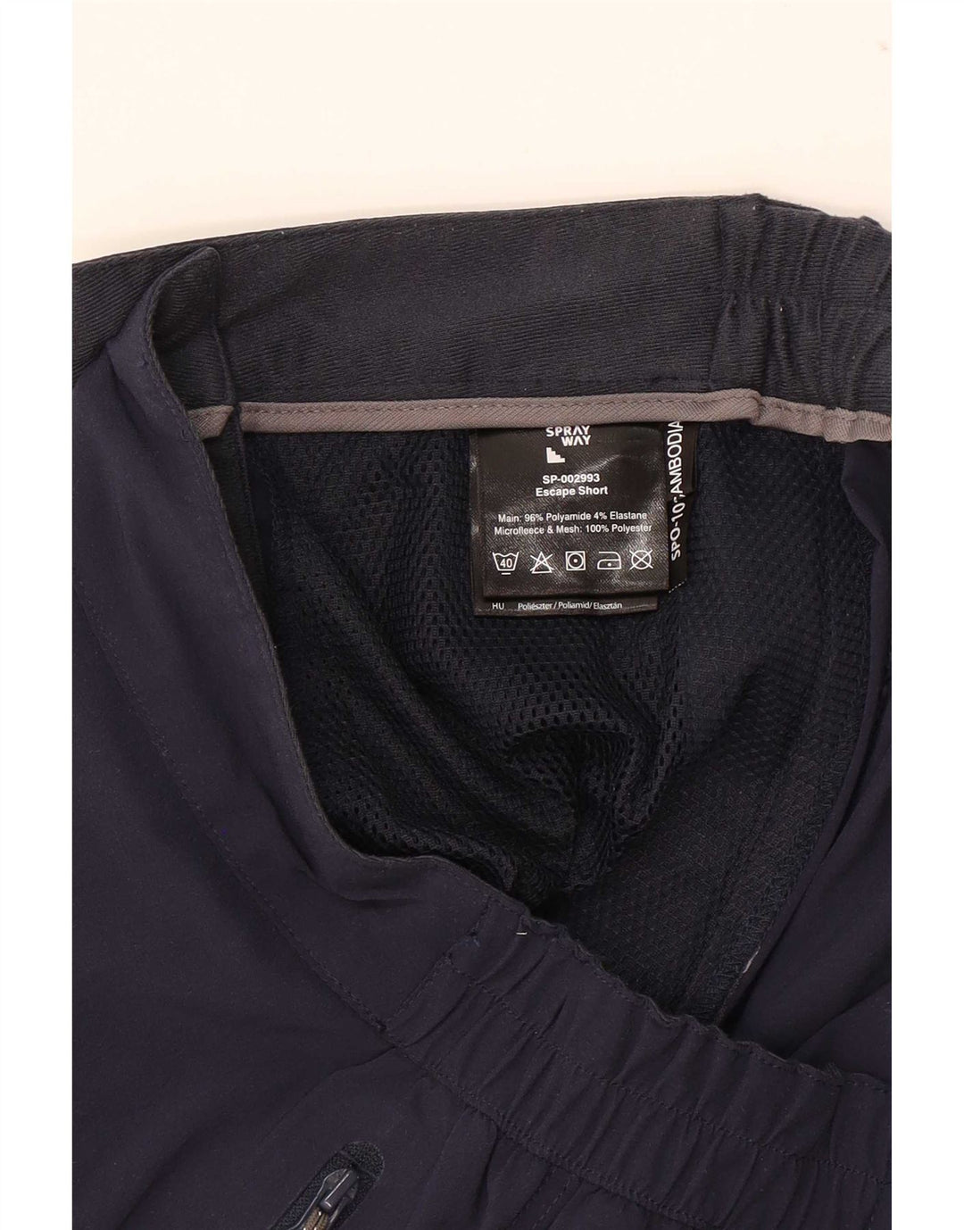 Pantaloncini cargo da donna Sprayway UK 12 Medium W32 Blu navy in poliammide