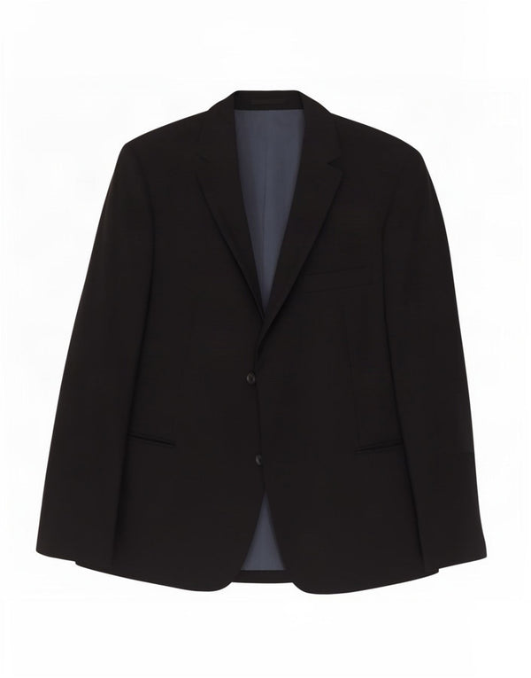Giacca blazer da uomo a 2 bottoni Hugo Boss US 42 XL lana grigia