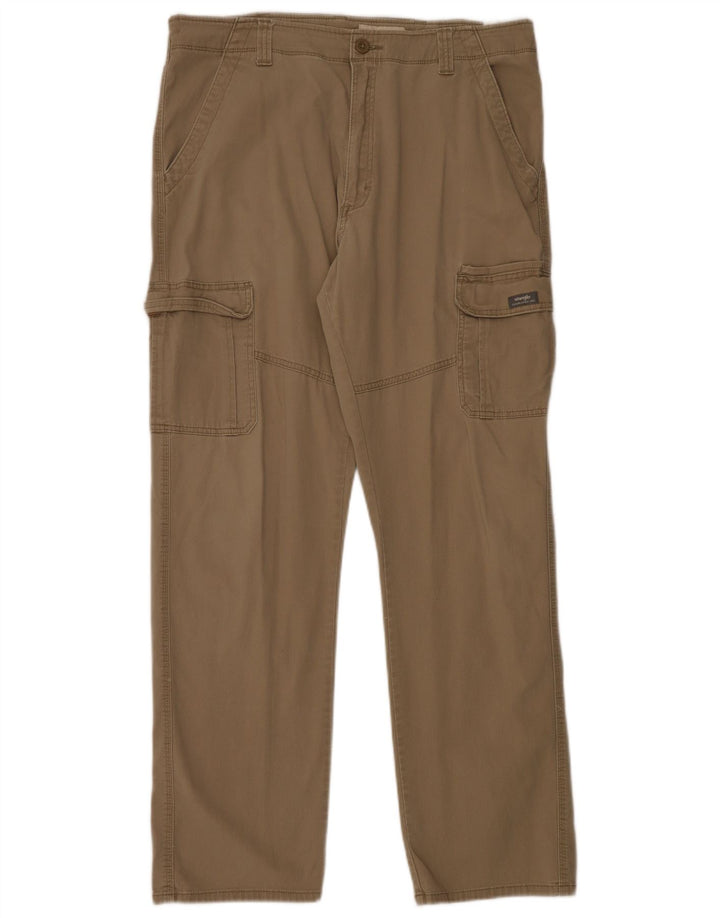 Pantaloni cargo da uomo dalla vestibilità comoda WRANGLER W36 L34 cotone beige