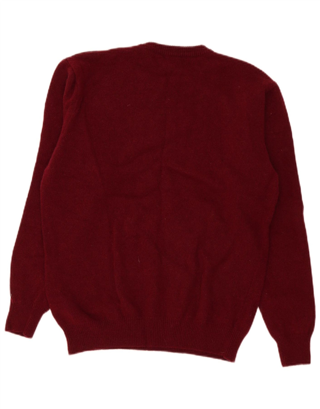 Maglione da uomo girocollo Old River in lana vergine bordeaux media