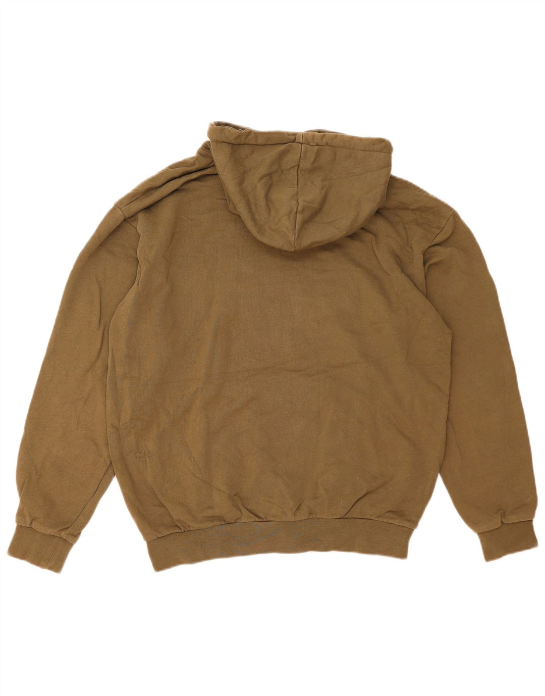 Felpa con cappuccio da uomo Zara in cotone kaki medio