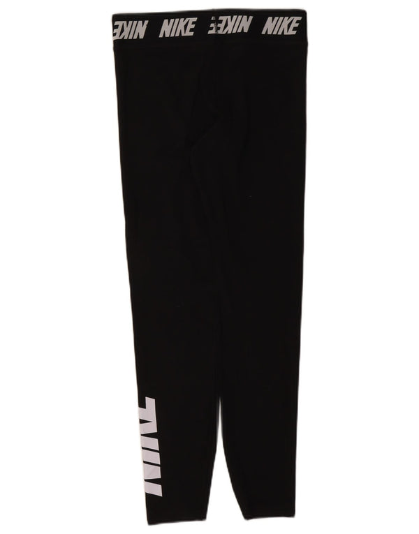 Leggings grafici da donna Nike UK 12 cotone medio nero