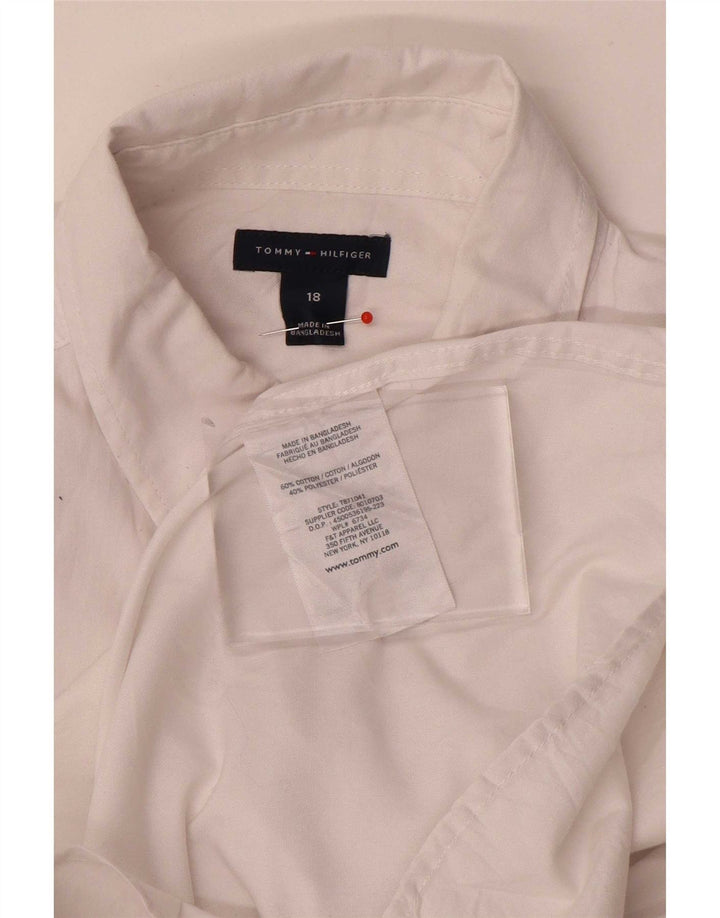 Camicia Tommy Hilfiger Ragazzo 15-16 Anni Cotone Bianco