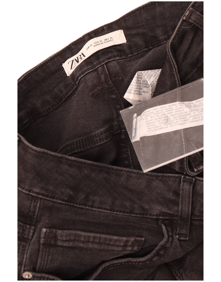 Jeans slim da uomo Zara EU 42 Large W32 L31 cotone nero