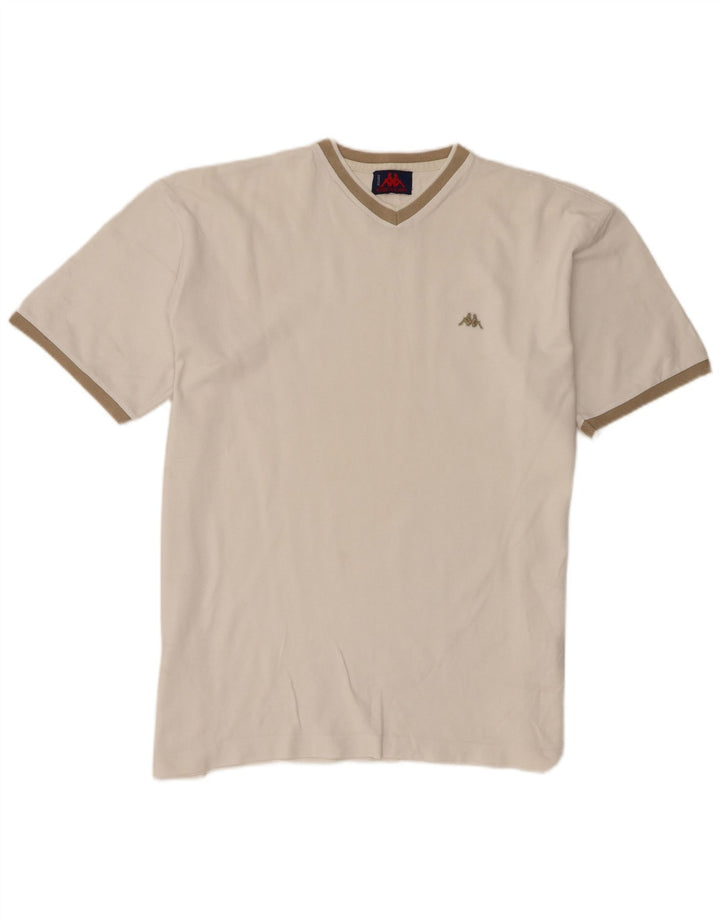 T-shirt uomo Kappa Top XL in cotone bianco