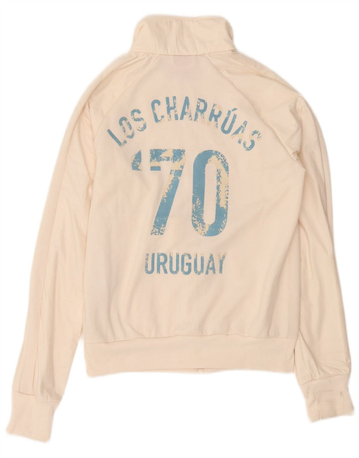 Giacca da tuta grafica da donna Puma UK 6 XS poliestere bianco