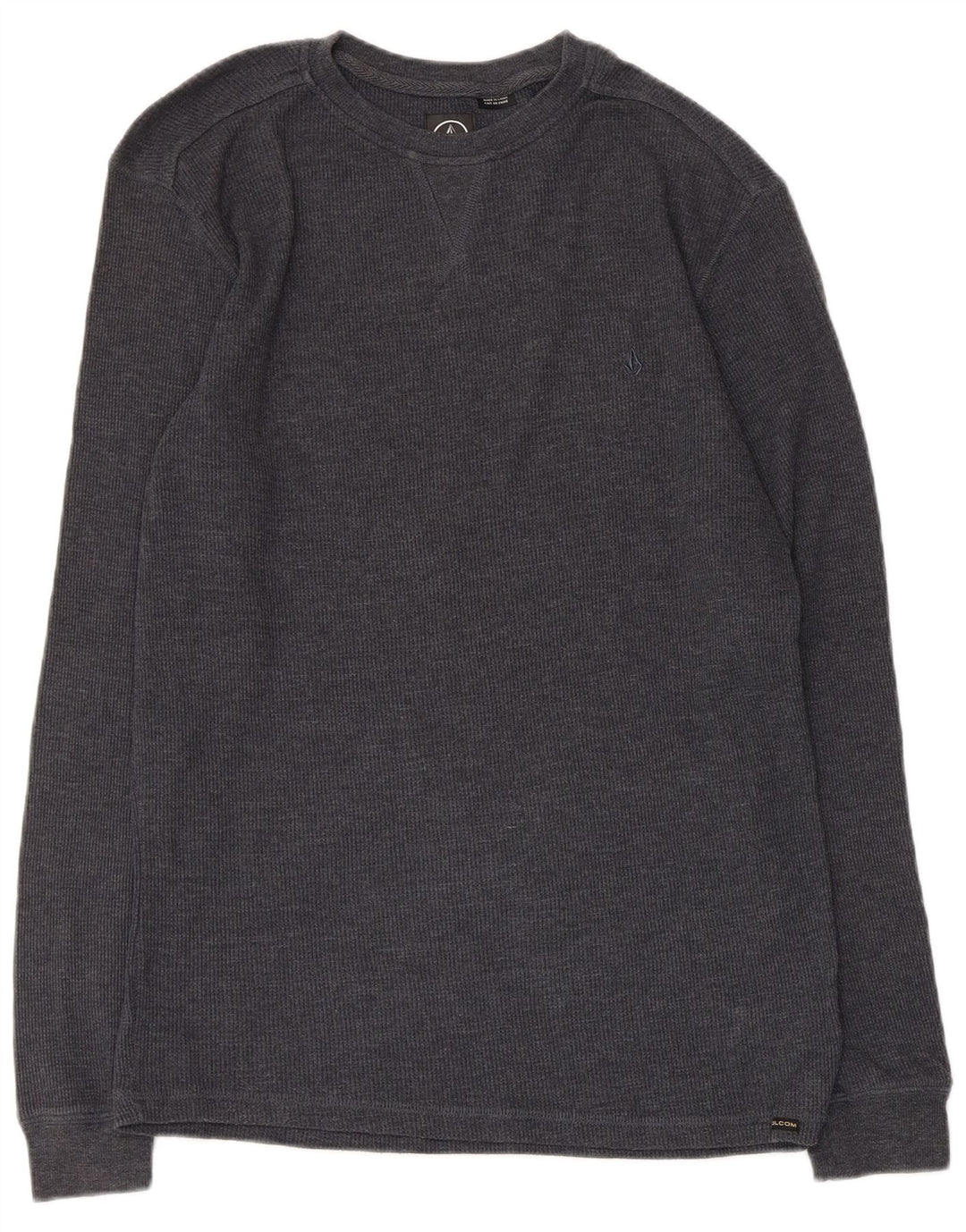 Volcom Maglia da uomo vestibilità regolare a maniche lunghe in cotone grigio medio